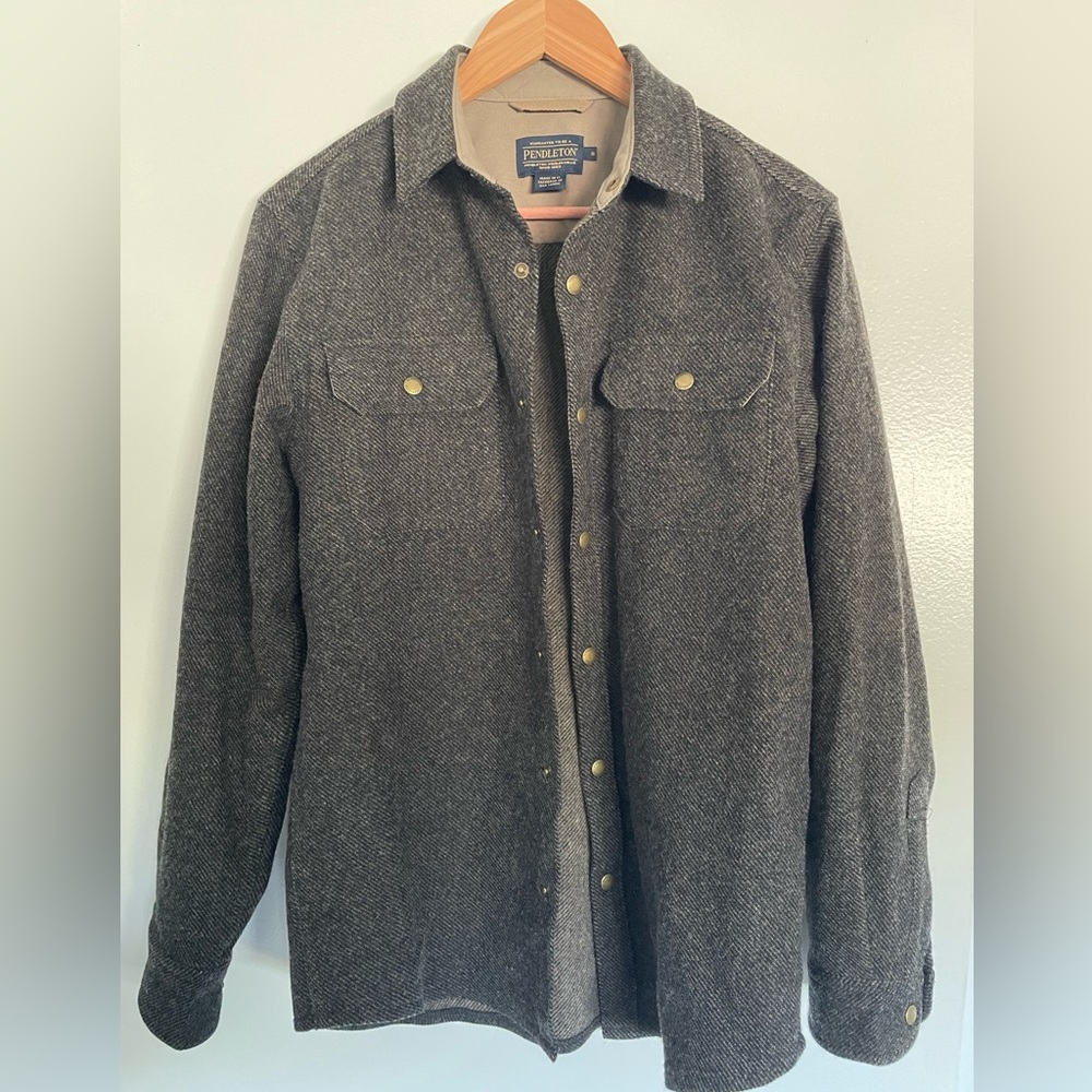 Pendleton Men's Brown Wool Shirt Jacket